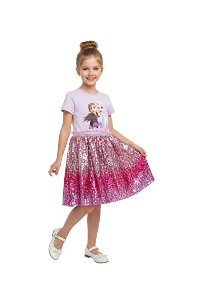 ddaniela - Elsa & Anna Glitter Dress - 1Y to 12Y
