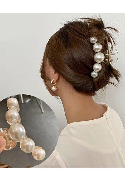 MY VİNTAGE Μεγάλη πόρπη με μαργαριτάρι