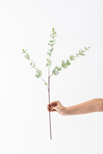 Güleç Yapay Çiçek Yapay Okaliptus Dalı 80 Cm 3 Dal