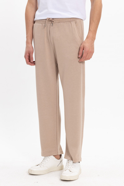 Tudors Men's dark mink baggy fit relaxed cut modal fabric soft texture drawst...