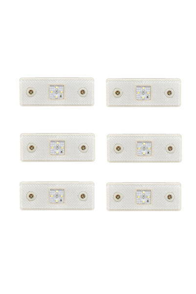 ERK 6X Πλευρικό Φωτιστικό με 4 LED SMD για Φορτηγό 12V-24V ALBA