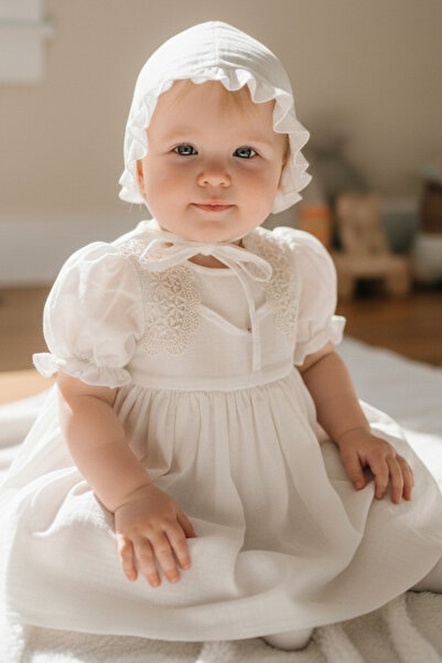 Butik Kız Bebek Muslin İnce Elbise