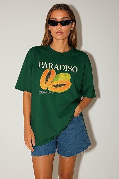 BENROMA PARADISO ŠTAMPANA MAJICA PREVELIKOG VELIČINA UNISEX MAJICA 1PV1