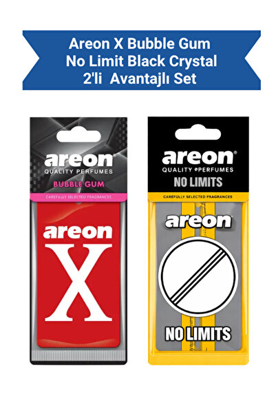 Areon X Bubble Gum + No Limit Black Crystal Avantajlı Paket