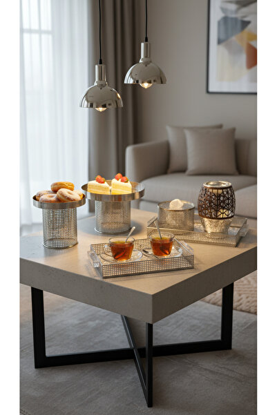 Generic High-End Banquet Set Cake Dessert Display Stand Set+Service Tray Set+...