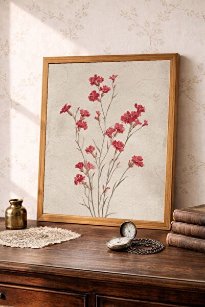 Tuba Decor Tablou cu ramă dintr-o singură bucată din lemn, serie vintage