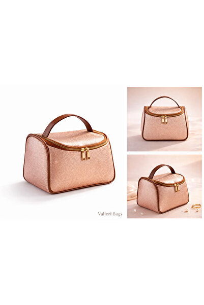Valleri bag Bronze Glitter Makeup Bag