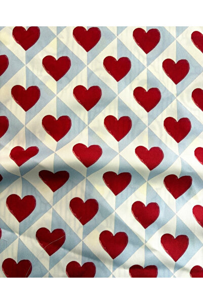 podyum baskı Ύφασμα ταπετσαρίας με μάξιμαλιστικό σχέδιο καρδιάς 100x140 εκ. (...