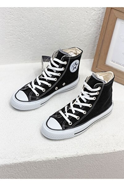 Look Life Ll-1003 Unisex Sneaker High Ankle Canvas Shoes Daily Sports