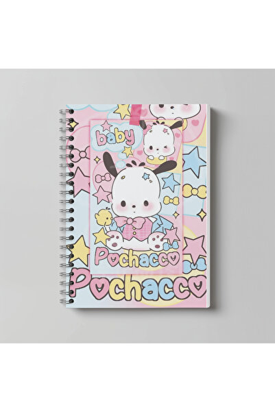 nihonwosekai Sanrio Kuromi Cinnamoroll Melody Purin Anime Notebook A4 Size 60...