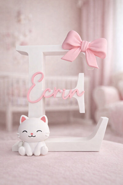 Liora3dStudio Bebek Hediyelik Kişiye Özel İsimli Harf Standı /Masa Standı / K...