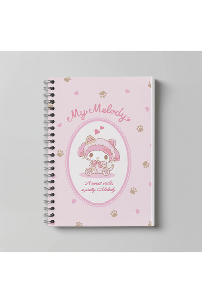 nihonwosekai Sanrio Kuromi Cinnamoroll Melody Purin Anime Notebook A4 Size 60...