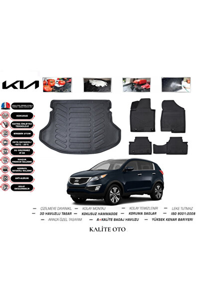 Kia Sportage 2014 Model 4D Bagaj Havuzu+Paspas Seti Maximum Serisi