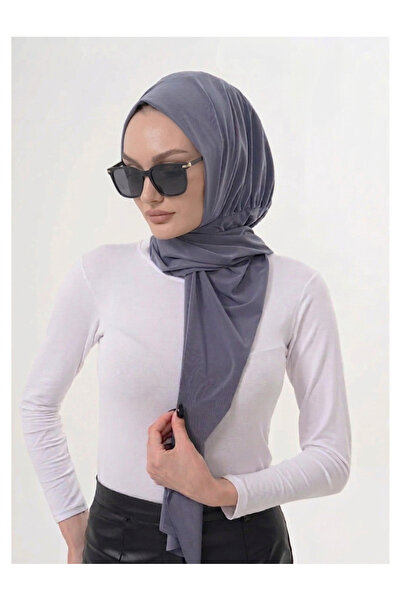 Alivascarf Practical Ready-To-Wear Snap-On Drawstring Hijab Shawl