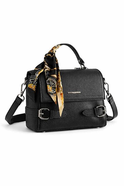 WİKİDAYS.S MODA TRENDİ Women's Scarf Detailed Cross Strap Buckle Shoulder Bag...