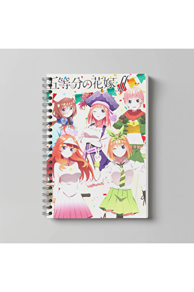 nihonwosekai Caiet Anime The Quintessential Quintuplets, format A4, 60 de col...