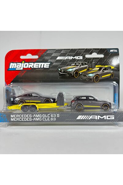 Majorette Deluxe Amg Trailer Mercedes-AMG GLC 63 S / Mercedes-AMG CLE 53 Mode...