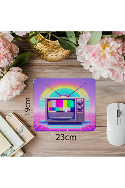 Empressco Design Vaporwave TV – Mouse Pad nostalgic - 19x23 cm 2 mm Mouse Pad...