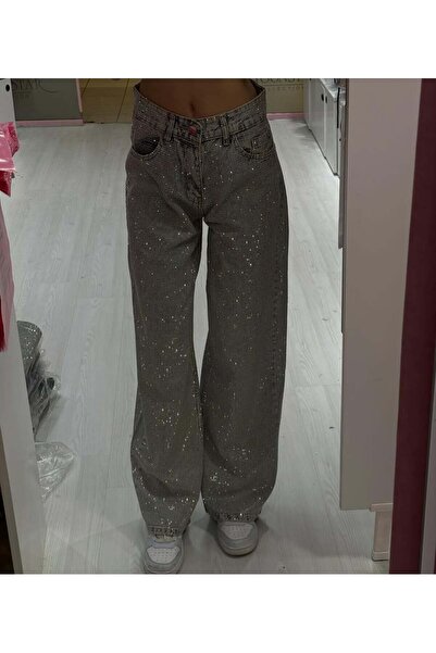 Sılea Düşük Bel Parlak Jean