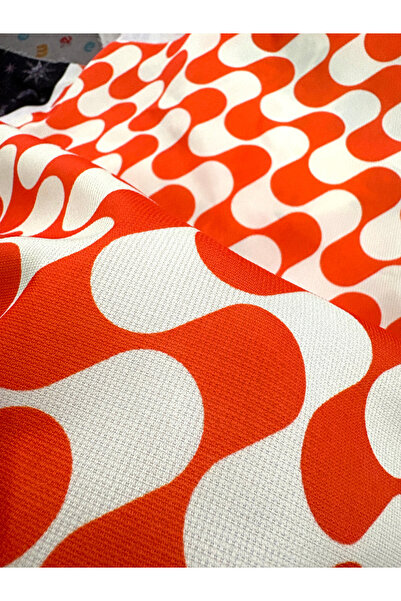 podyum baskı Μαξιμαλιστικό κυματιστό πολύχρωμο ύφασμα ταπετσαρίας 100x140 εκ....