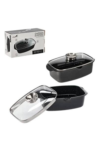 JollyMag Αλουμινένιο ταψί ψησίματος με γυάλινο καπάκι και σχάρα, KIR2852