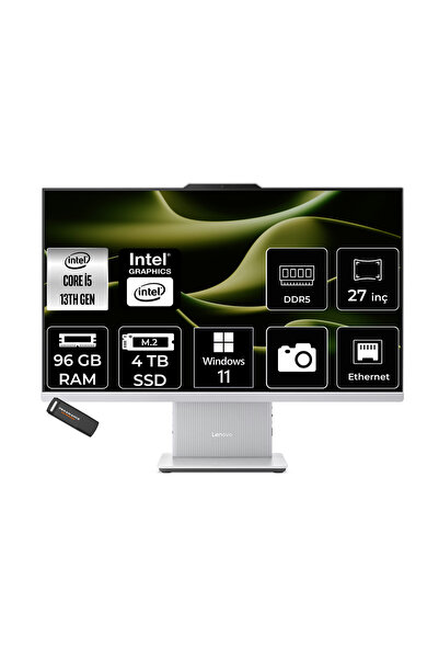 LENOVO Ideacentre 27IRH9 i5 13420H 96GB RAM 4TB SSD 27" FHD Win11 Pro F0HM004...