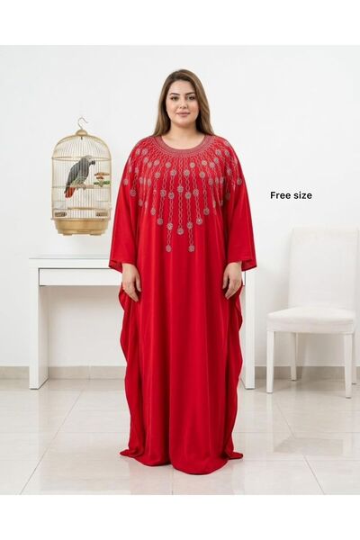 DAY BY DAY Butterfly Robe Made of Shiny Stainless Material with Rhinestone Em...