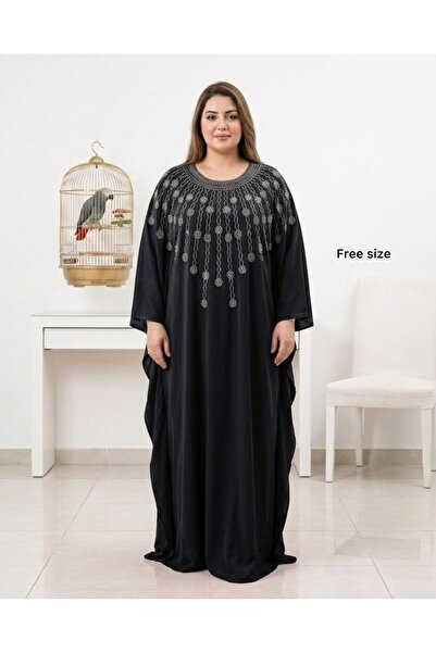 DAY BY DAY Butterfly Robe Made of Shiny Stainless Material with Rhinestone Em...