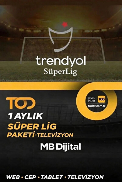TOD TV Süperlig Paketi 1 Ay Smart TV Destekli - 4 Ekran