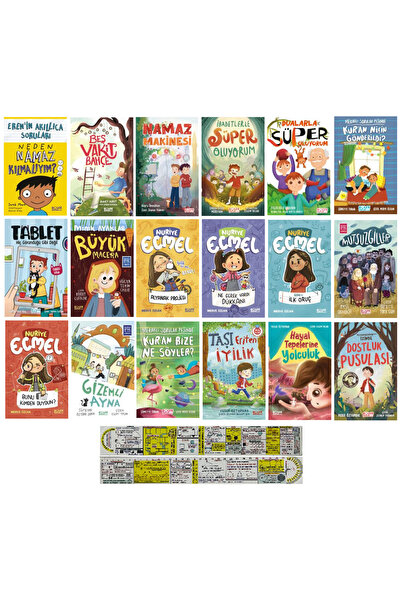Timaş Çocuk Dini Çocuk Hikayeleri Değerler 18 Kitap Set/Nuriye Ecmel+İbadetle...