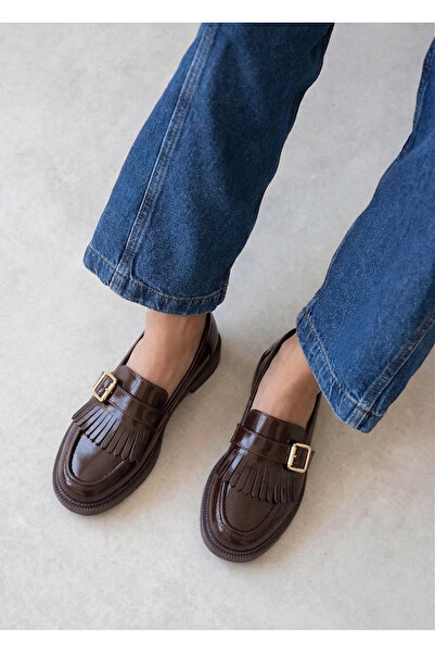 HVZ Exclusive Καφέ λουστρίνι παπούτσια Loafer Moccasin Casual Εργονομικά Άνετ...