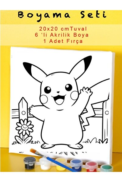 Tuval Pikachu boyama seti