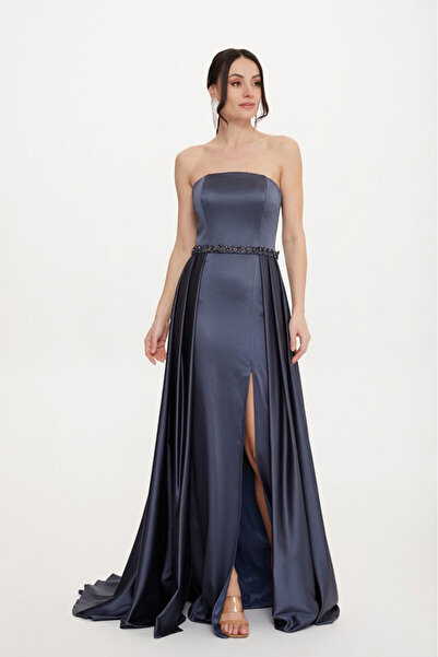 Stylish Fashion Stylish Fashion Turkish Evening Dress Elegant Dress in Solid ...