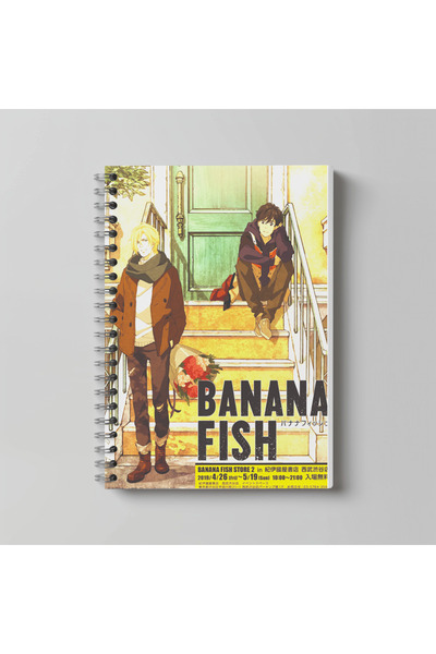 nihonwosekai Caiet Anime Banana Fish, format A4, 60 de foi, fără linii, cu im...