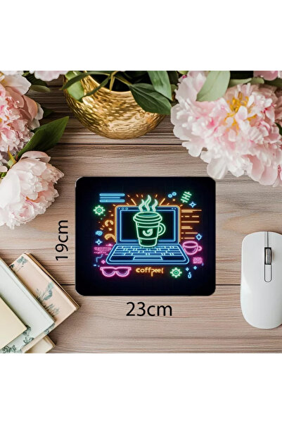 Empressco Mouse Pad Elegant Balance între Cafea și Cod - 19x23 cm 2 mm Mouse ...