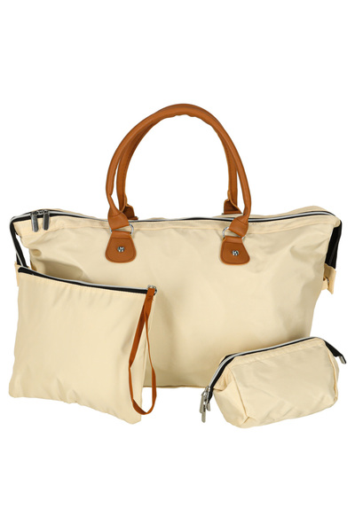 Avex Σετ 3 τεμαχίων, πολυλειτουργική τσάντα ταξιδιού για καρότσι, μπεζ σετ, γ...