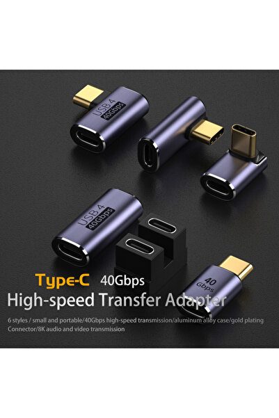 LivX USB4 40Gbps L Tip Type-C Adaptör – 8K 60Hz 240W PD OTGC