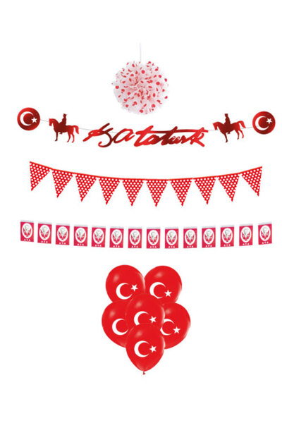 Big Party Σετ Πανό Καλλιγραφίας για Εθνική Γιορτή με Φουσκωτά Μπαλόνια