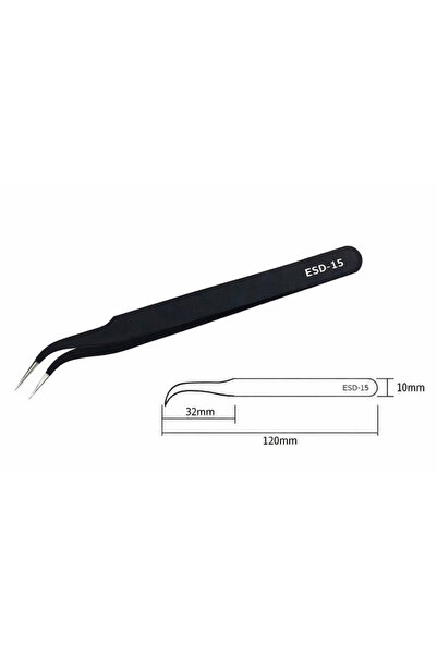 kardd Esd-15 Anti-statik Cımbız | Makerların Tercihi, Hobi Cımbızı, Eğik Uçlu...