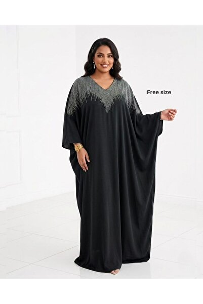 DAY BY DAY Butterfly Robe Made of Shiny Stainless Material with Rhinestone Em...