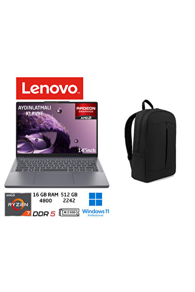 LENOVO Ideapad Slim 3 Amd Ryzen 7 170 Cpu 16 GB 512 Gb W11 PRO 14 Inç 83K6006...