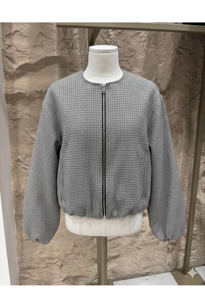 IŞILDA FASHION Γυναικεία Ρούχα Stamp Bomber Jacket