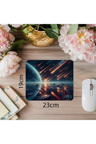 Empressco Mousepad pentru ploaia de meteoriți pe suprafață mată - 19x23 cm 2 ...