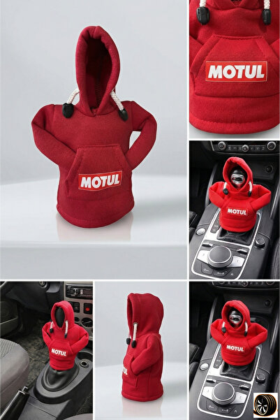 TUSBA MARKET Motul Design Red Hoodie Gear Shift Knob Cover - Universal Sweats...