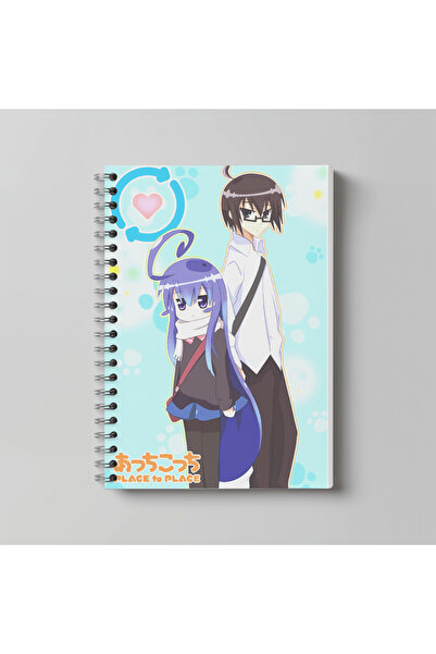 nihonwosekai Caiet Anime Acchi Kocchi, format A4, 60 de coli, fără linii, cu ...