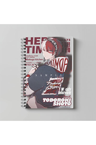 nihonwosekai My Hero Academia Anime Notebook A4 Size 60 Sheets Unlined Charac...