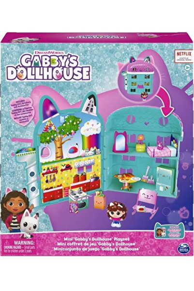Gabby 's doll house kapaklı ev 23x21 cm