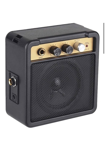 Gitar Amfisi Amfi Hoparlör 5W 6.35mm Giriş 1/4 İnç Kulaklık Çıkışı Ses Tonu Ayarı Overdrive Desteği