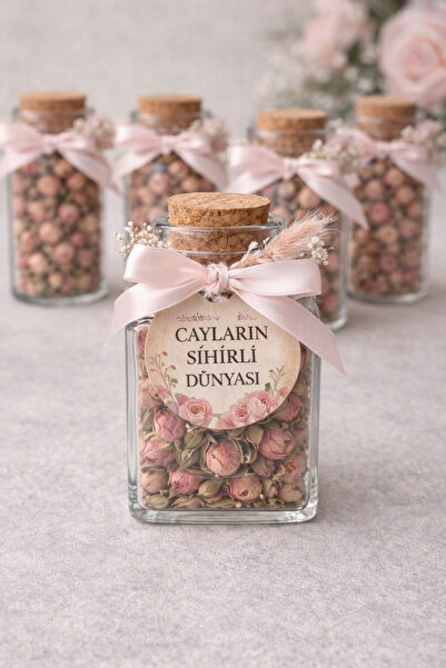 Tea&Pot GÜL TOMURCUKLARI ÇAYI - Mantar Tıpalı Cam Şişe 30 GR