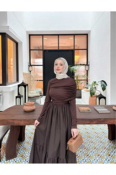 Sitilce Γαρνιρισμένο Ντραπέ Φόρεμα